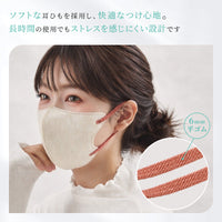 [LEMOOLI] マスク 不織布 立体 小さめ 3Dマスク バイカラー 3層構造 使い捨て 30枚入