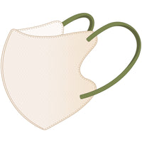 [LEMOOLI] マスク 不織布 立体 小さめ 3Dマスク バイカラー 3層構造 使い捨て 30枚入